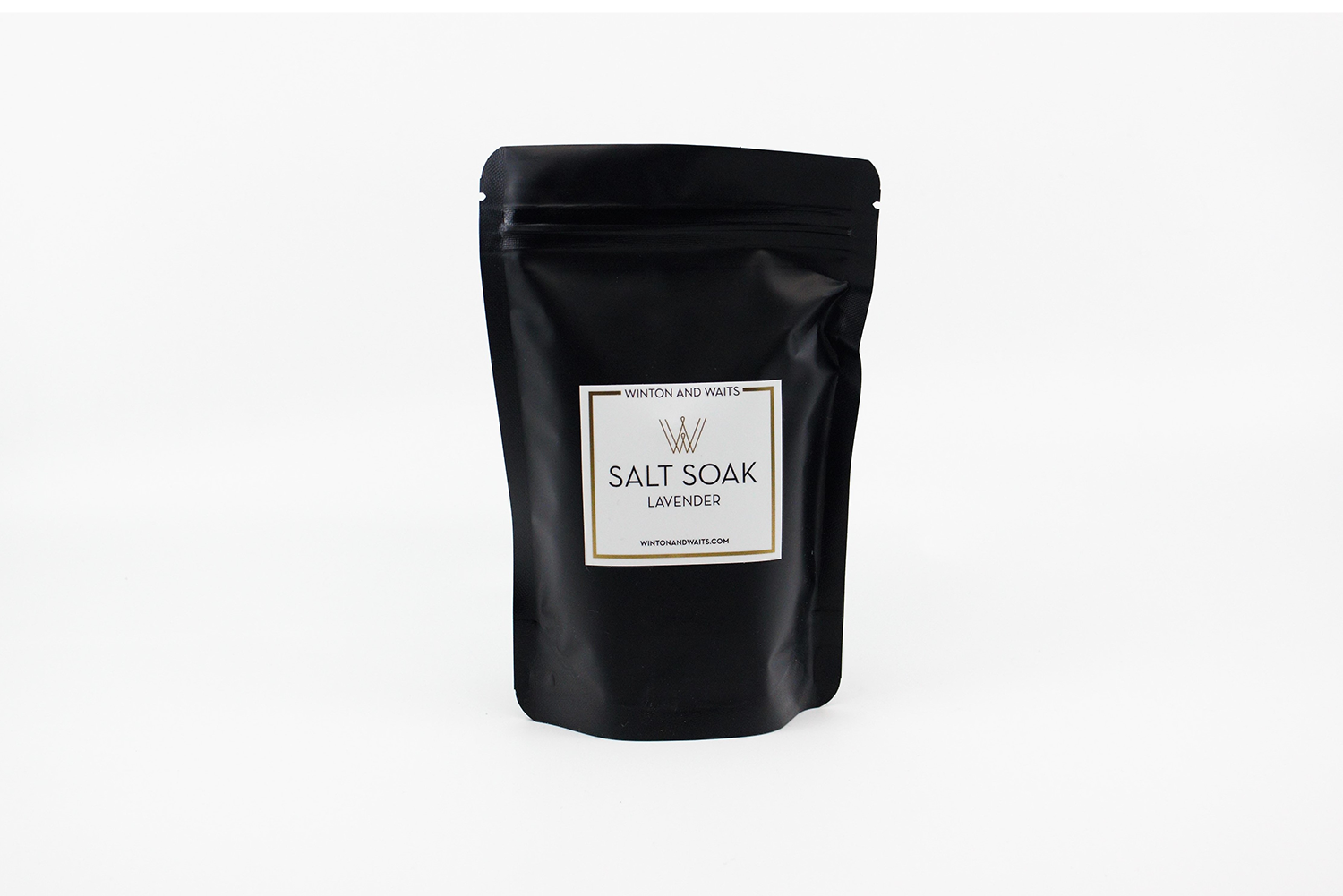 Good Gift Delivered Gift Boxes Winton and Waits Lavender Salt Soak Bag