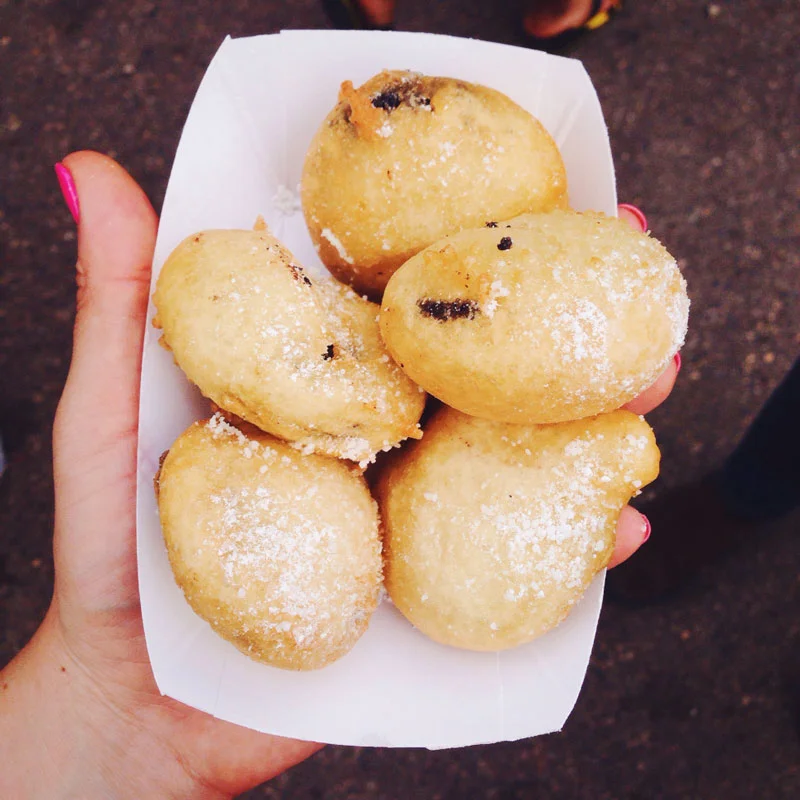 I finished off my day with carton of deep fried Oreos. For anyone who has not tried one, I recommend it, they aren’t what you think. Oreos are covered in pancake batter and lightly fried, then covered in powdered sugar for the result of a light airy cake with a melted chocolate and cream center. Missed opportunities include the Tom Thumb donuts, funnel cakes with maple bacon and cinnamon bun cream, and the wine slushy. I suppose I need to give myself something to live for right? There is always next year.