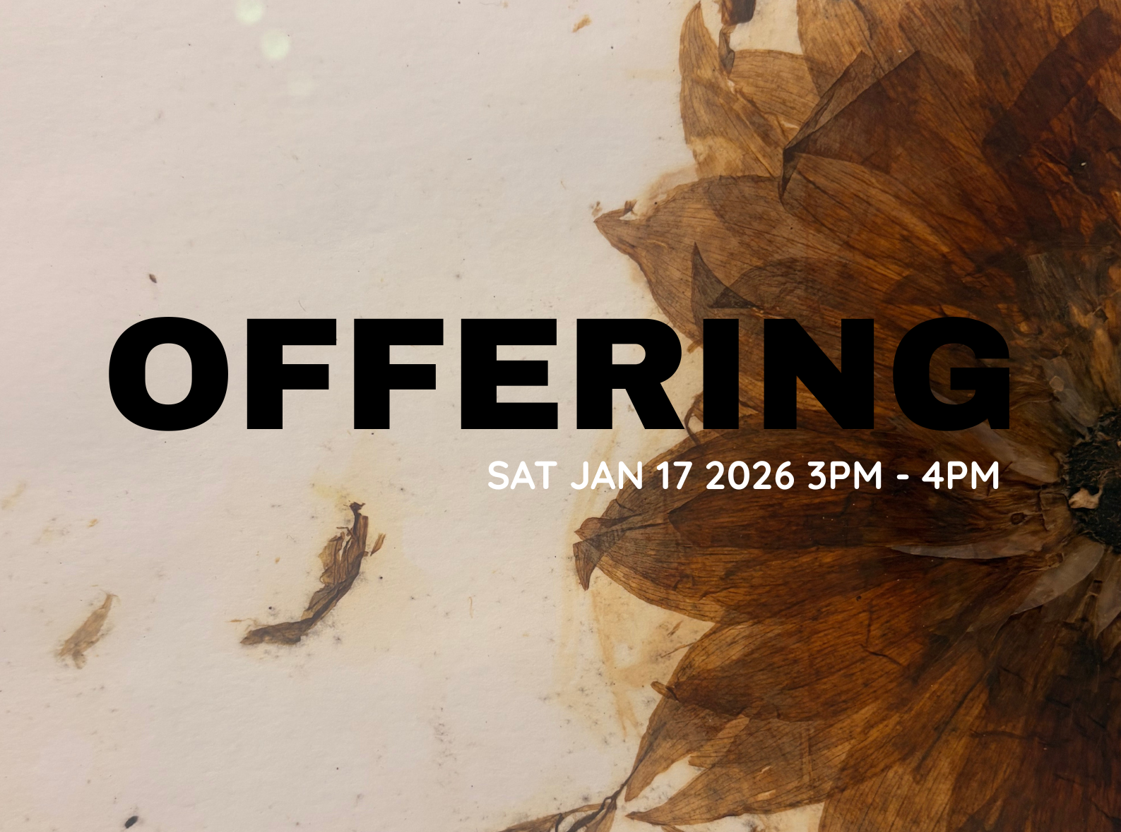OFFERING: An afternoon of poetry, music and dance