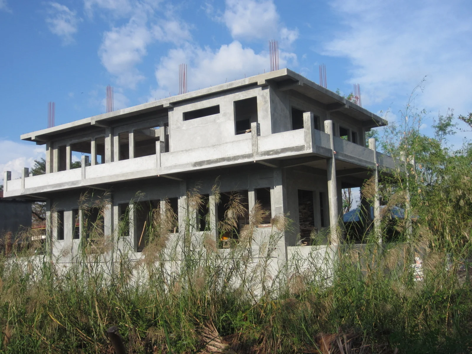 Back of house. Facing sundown