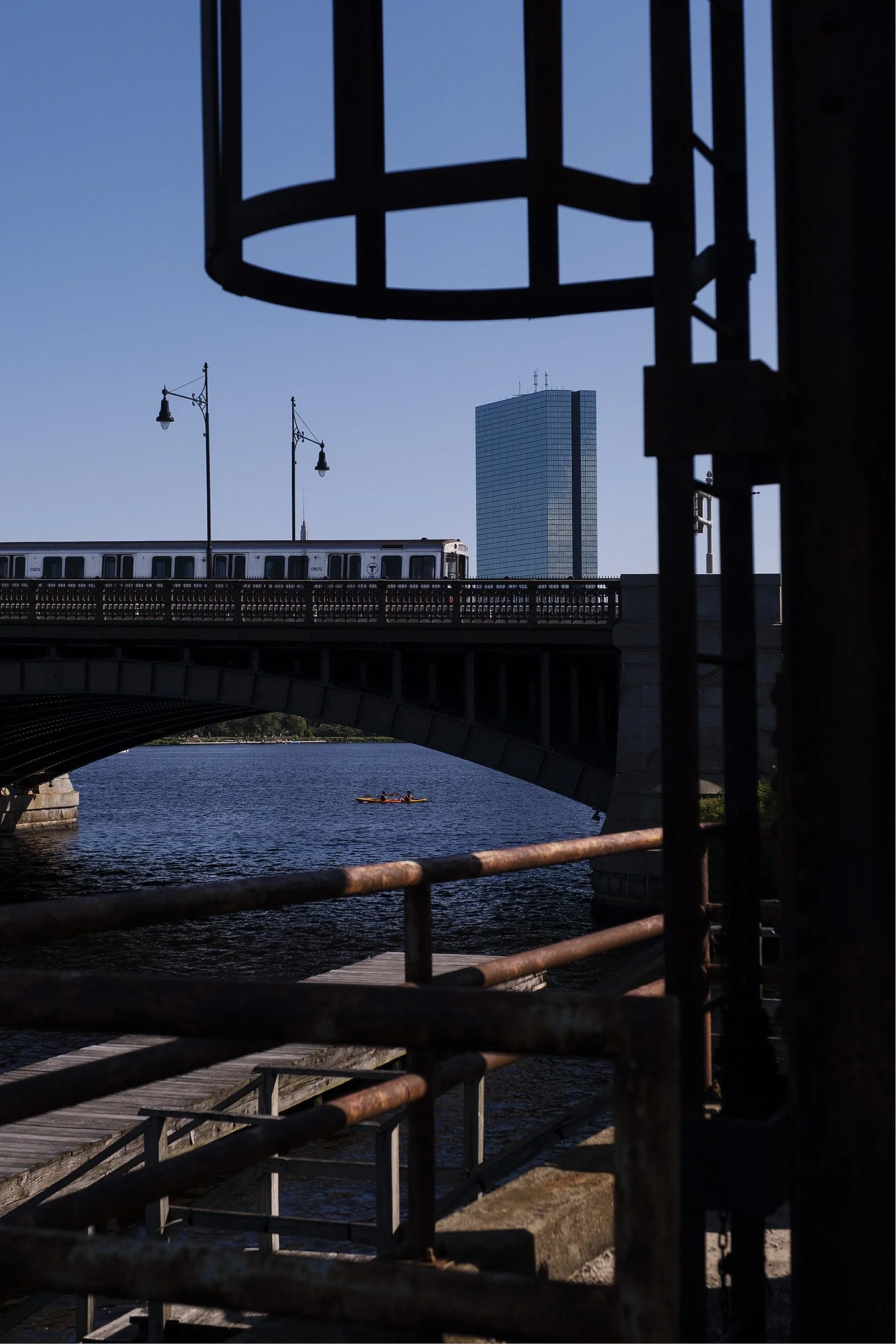  The Longfellow Bridge, from Cambridge side of the Charles. 