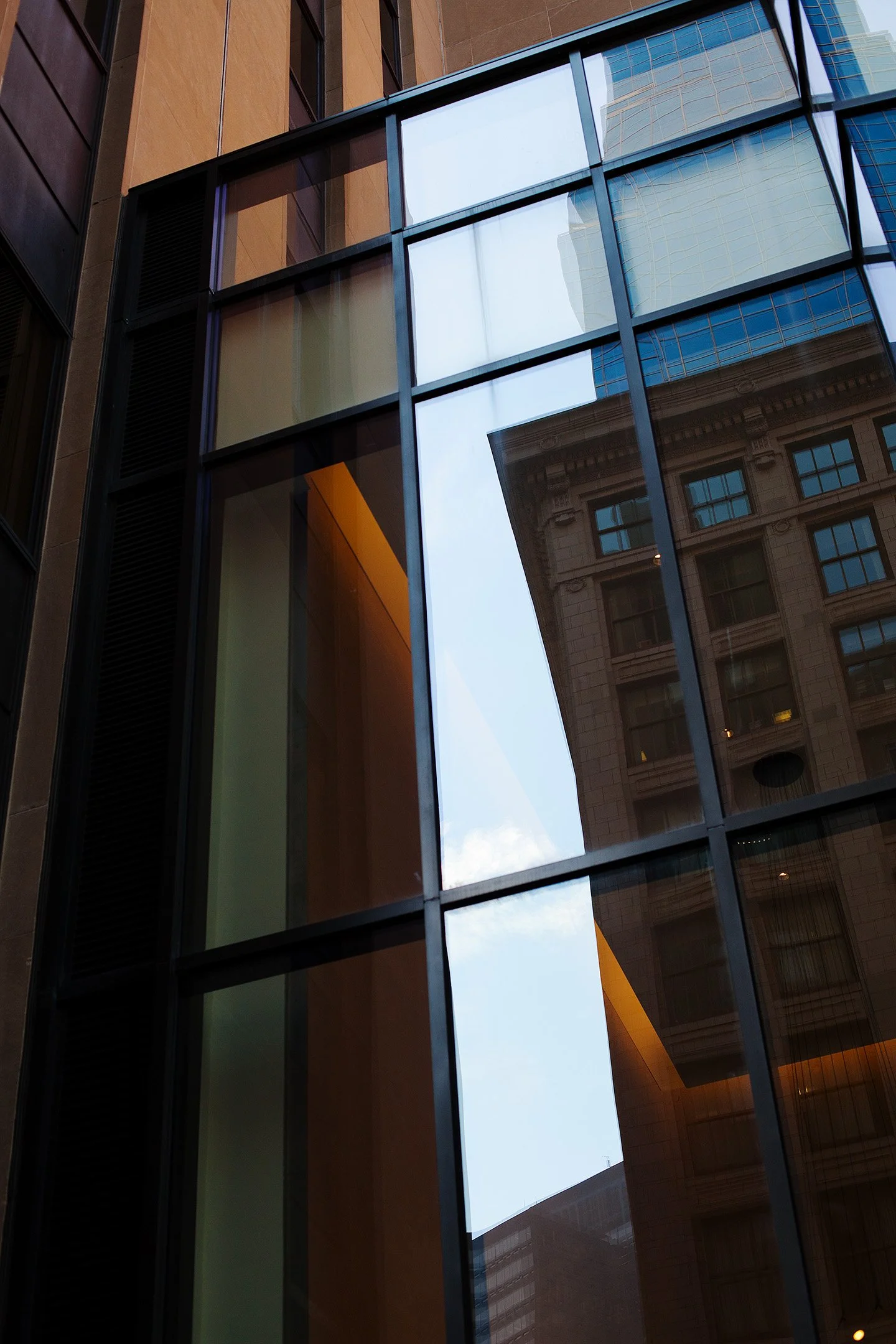  Reflections on a Boston building. 