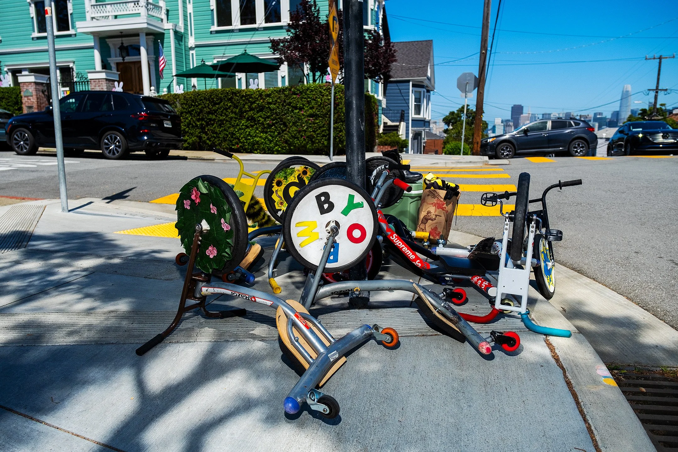  photos from the annual Bring Your Own Big Wheel (BYOBW) race down Vermont St on Potrero Hill, San Francisco - 2025 