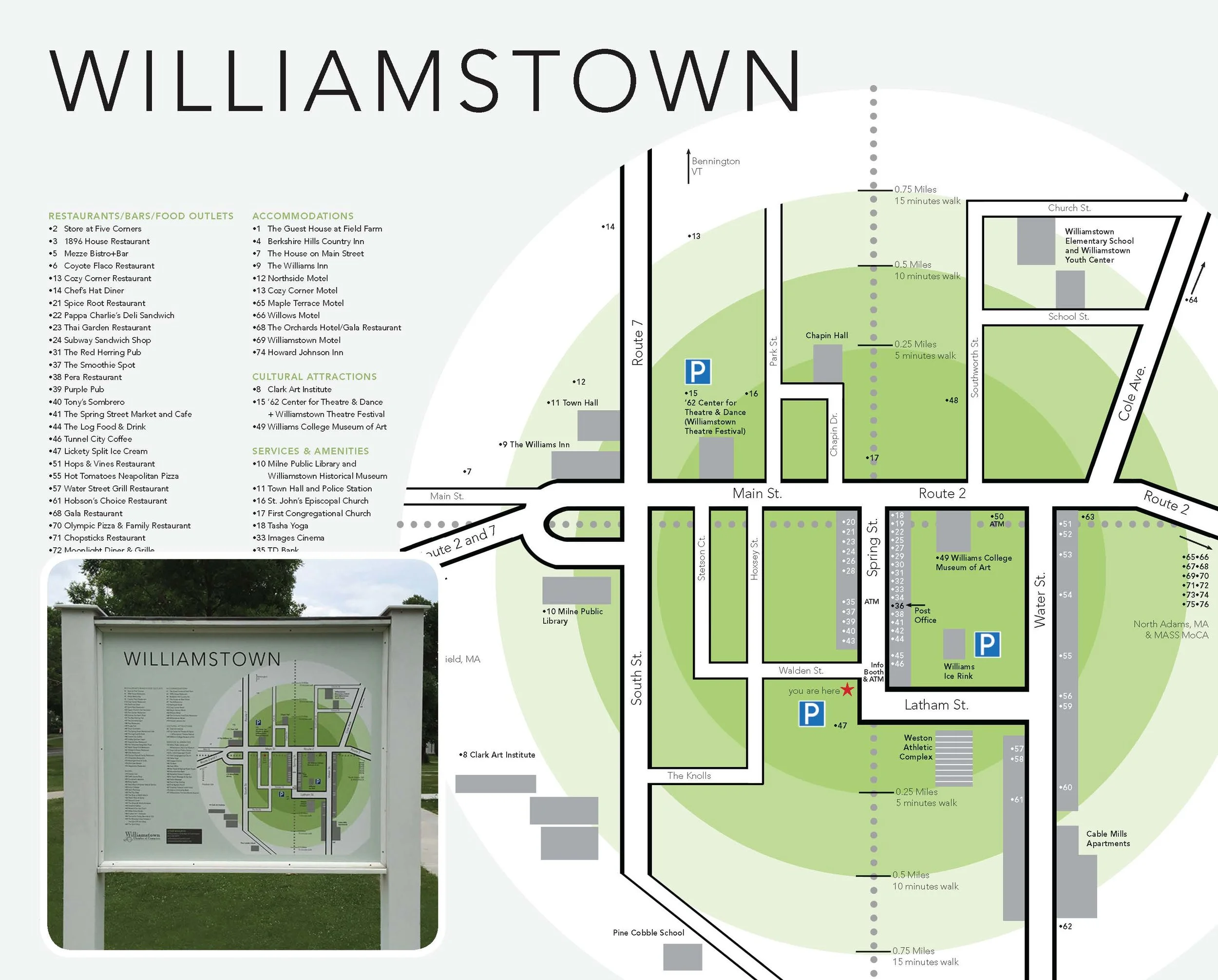 Visitor map for Williamstown MA