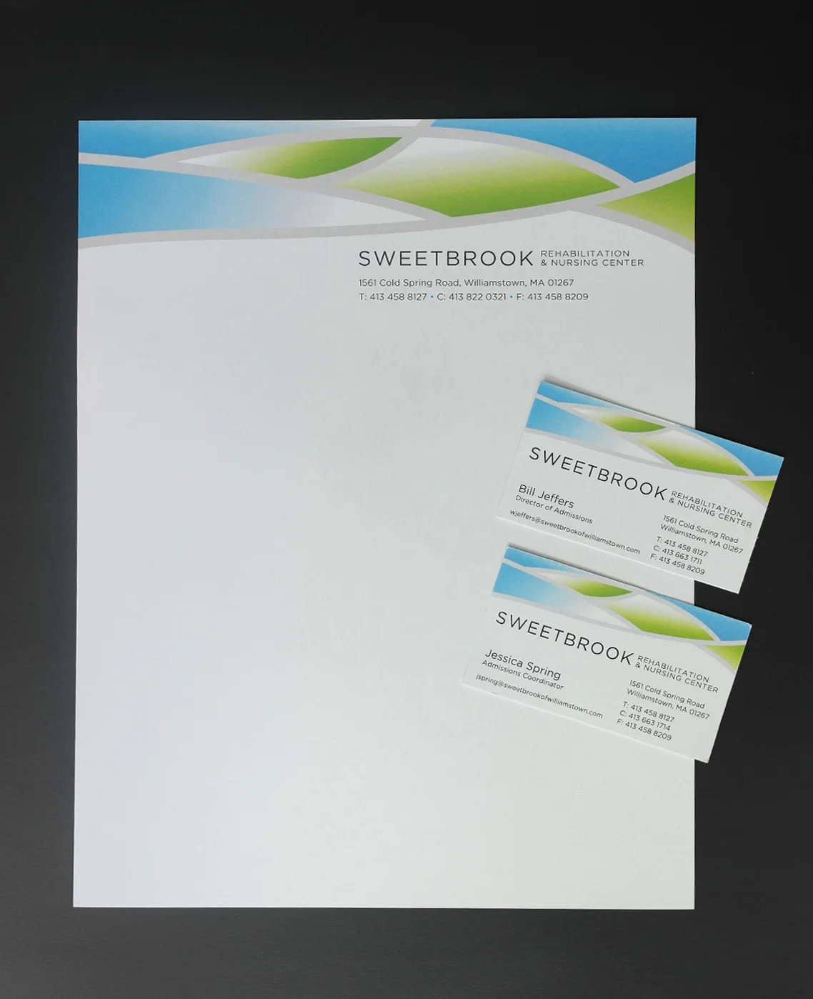branding for sweetbrook rehabilitation & nursing center