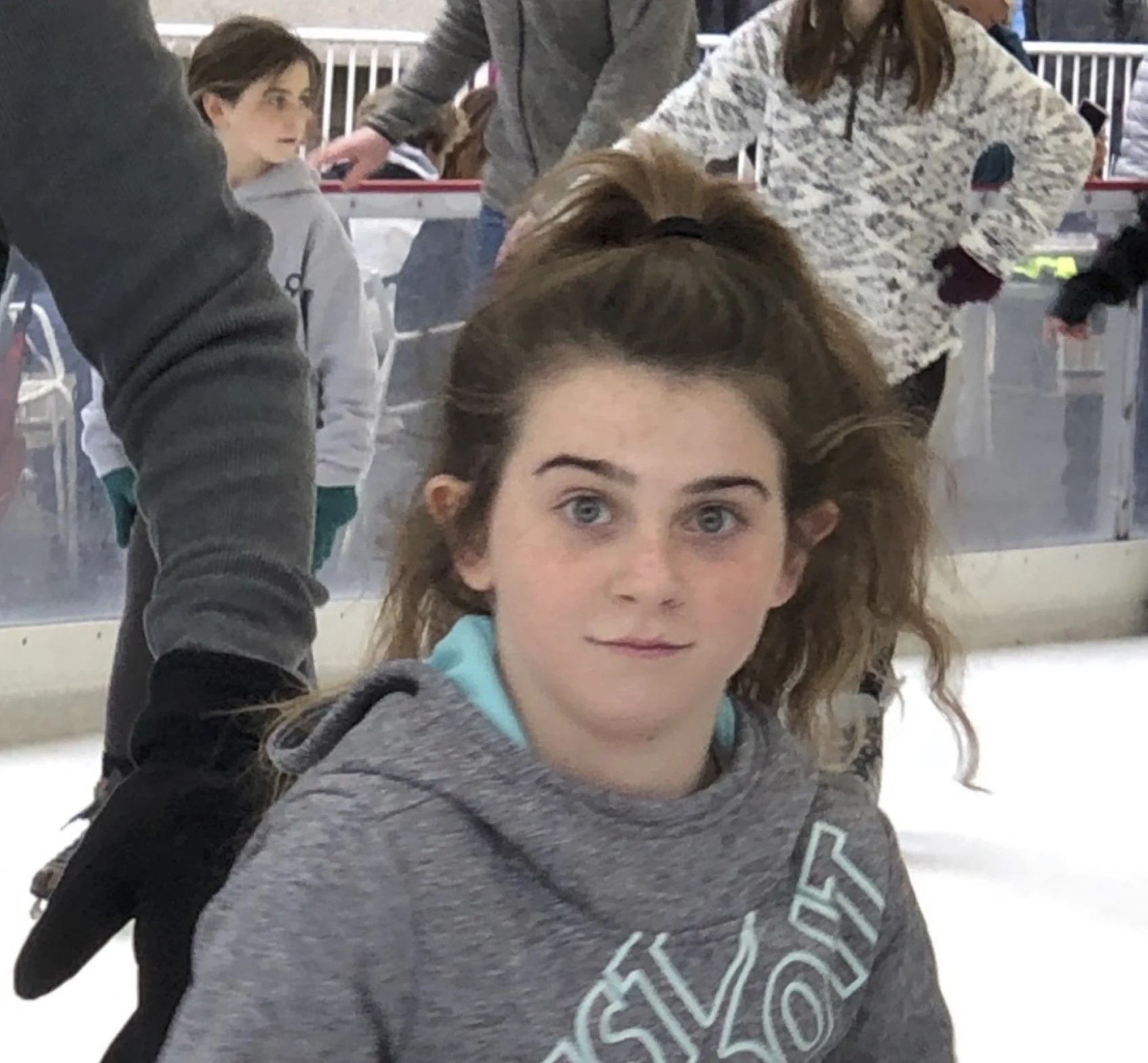 Lilly went ice-skating with friends and family at Crown Center. Ice skating takes balance and courage, both of which you obviously have. Surprised by the camera, I see you were having a blast! And, I see your twin sister, Sandy, in the background too. Thank you for sharing, Lilly!