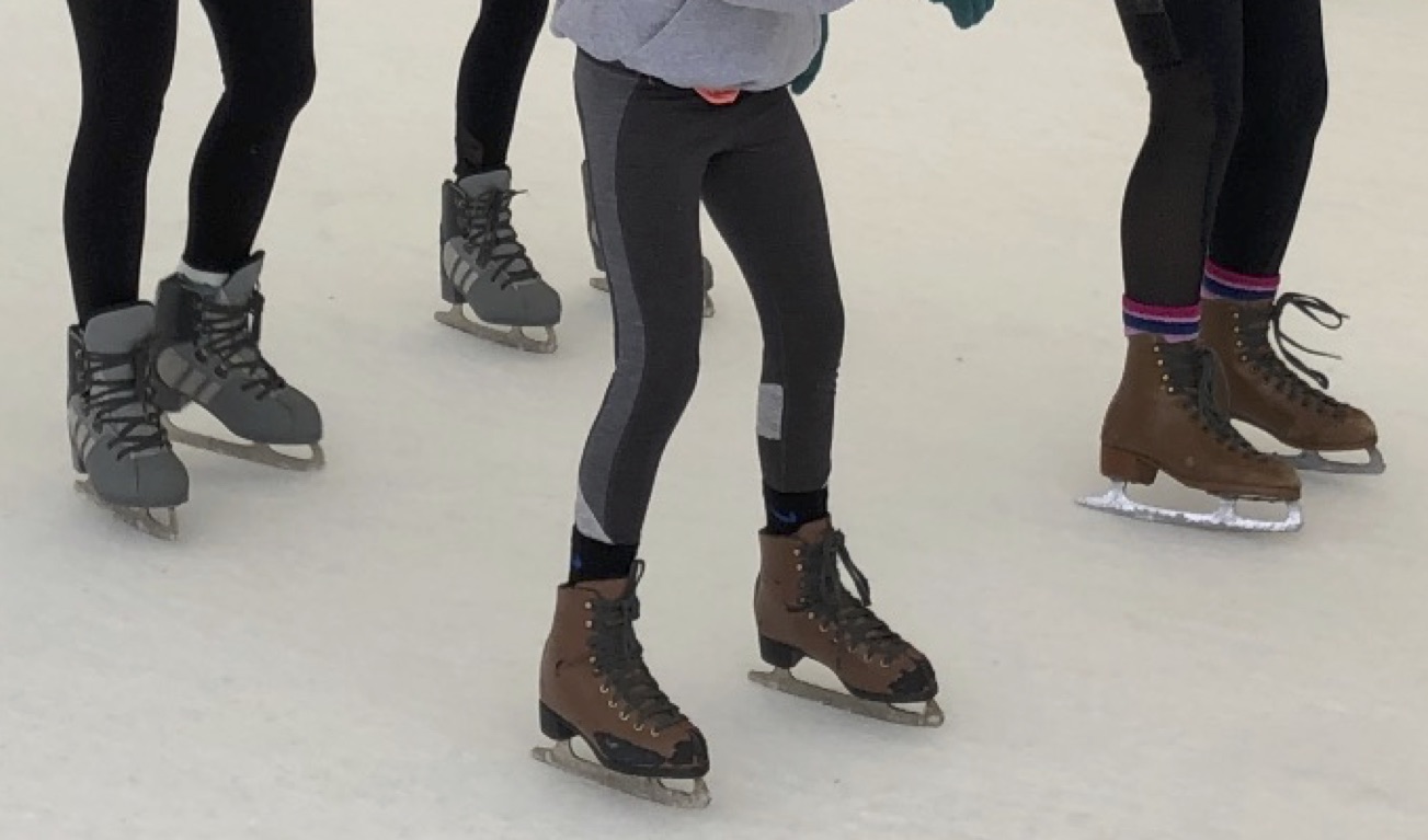 Not sure who’s feet these are, but check out these skates! If you’ve never tried it, you should someday.