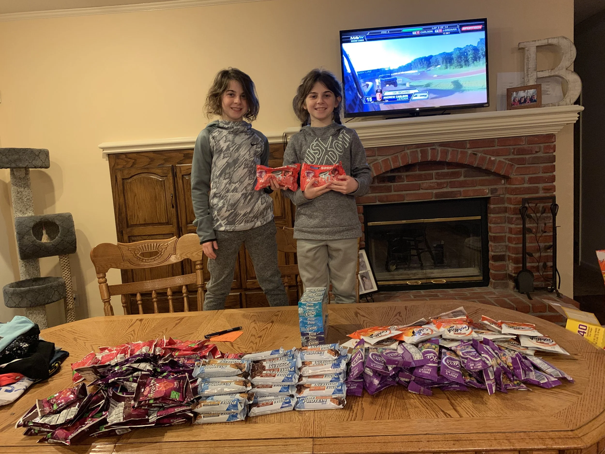 Sandy & Lilly getting Valentines Day bags ready for their coaches. It’s so much fun to give, isn’t it? I’m sure your coaches will appreciate them - but mostly that you thought enough of them to show you are thankful for their investment in your lives.