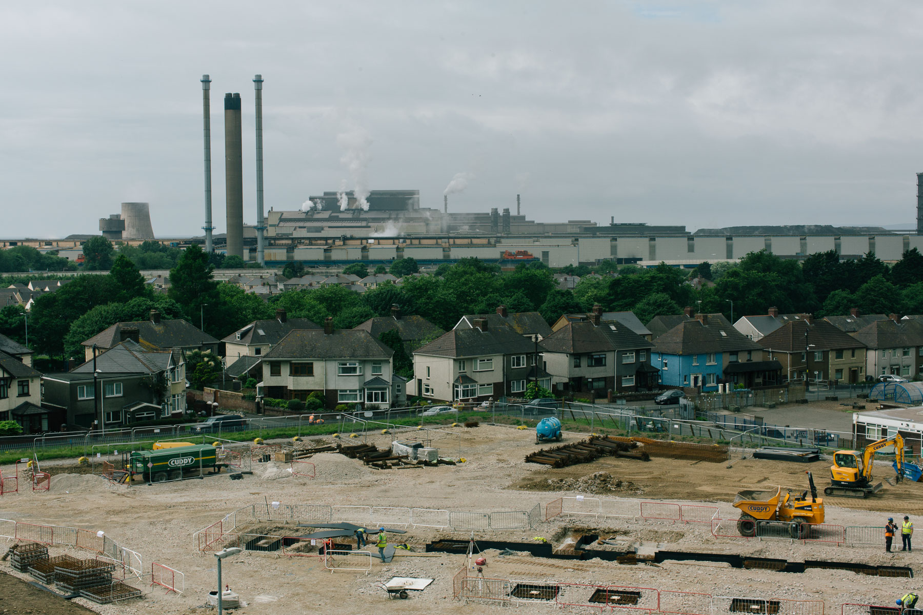 A view over Port Talbot.