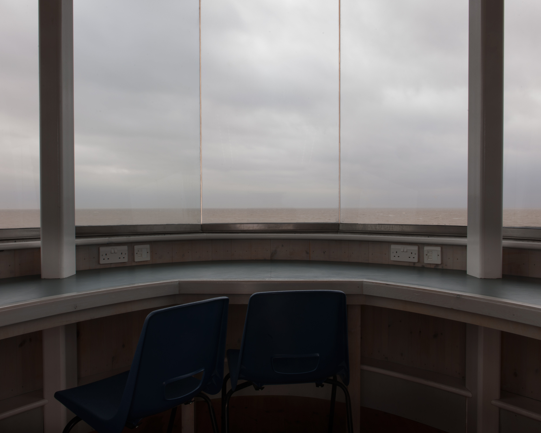 The view from Jaywick martello tower. In 1953 Jaywick, like the rest of the east coast, was hit by the largest tidal surge in modern times. The flood claimed the lives of 35 people and decimated the entire village.