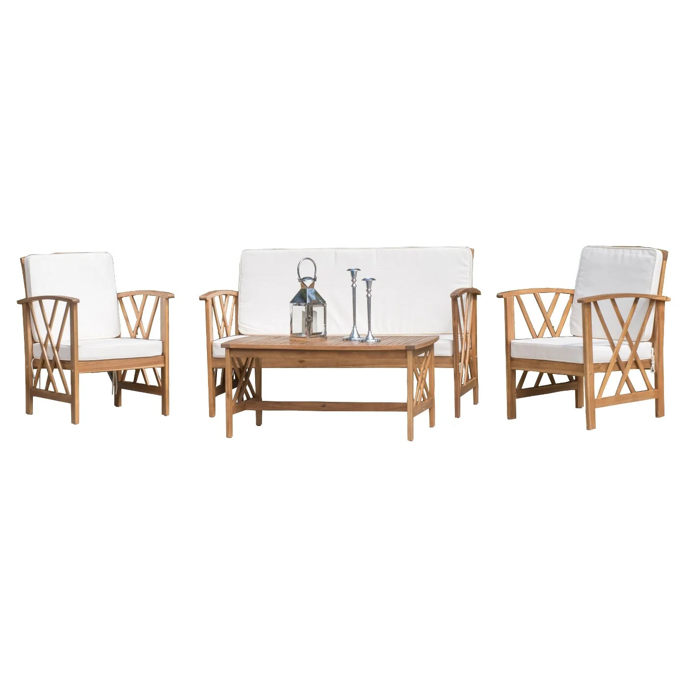 Langdon Acacia Wood 4-Piece Patio Set - $456 at Target