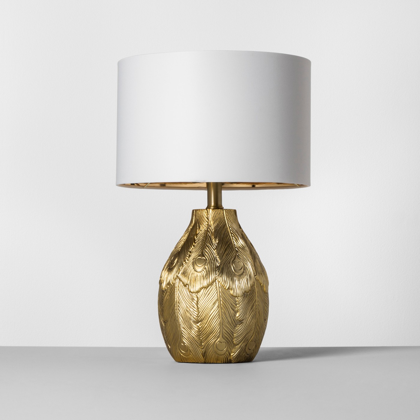 Opalhouse Peacock Feather Table Lamp Brass