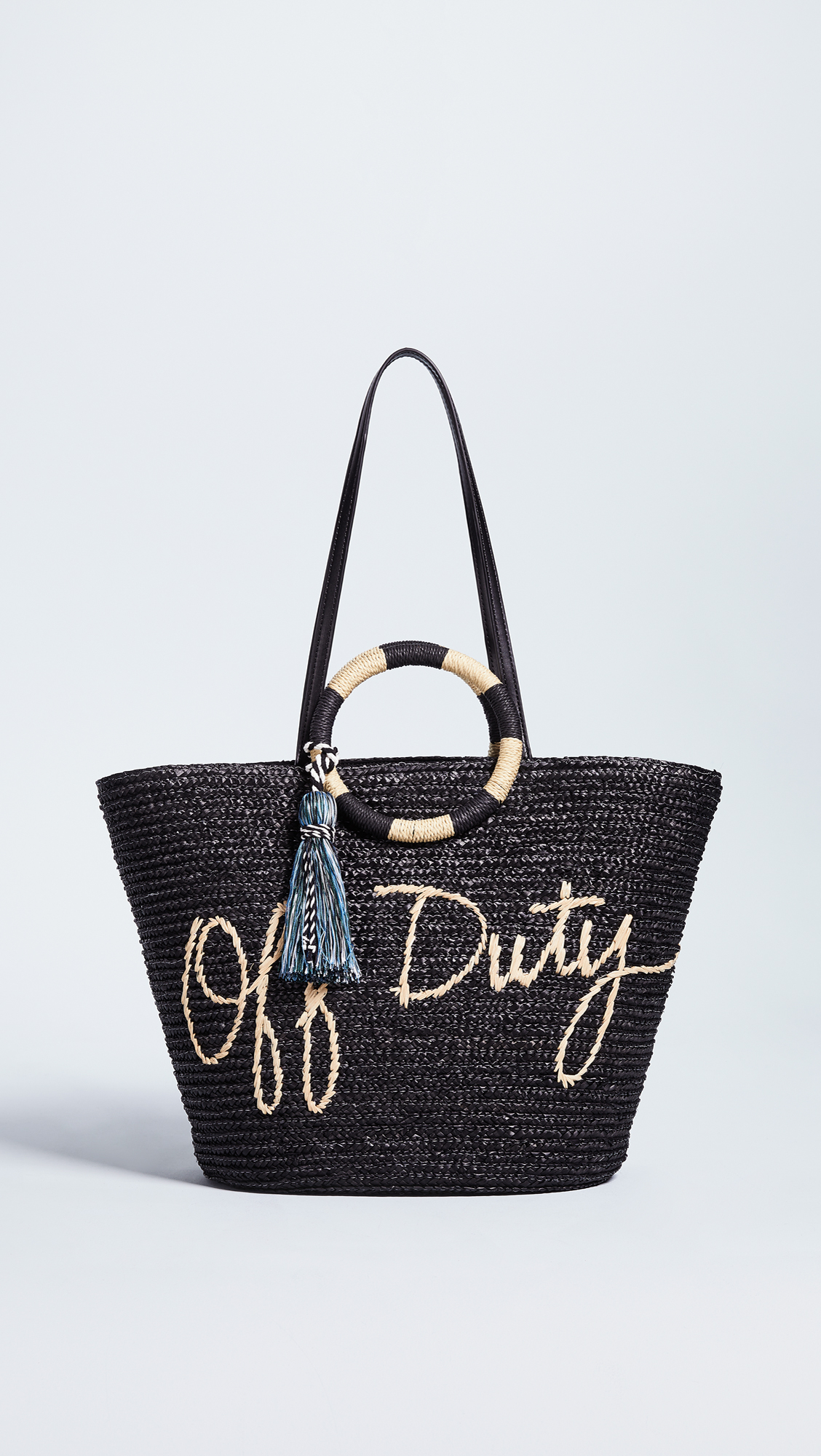 Off Duty Straw Tote