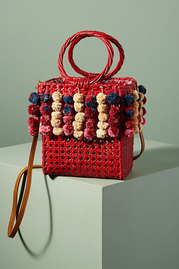 Rainbow Pom Tote