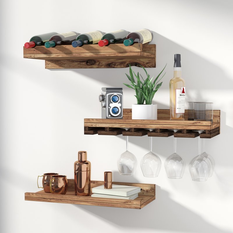 Three-Piece Wine Rack