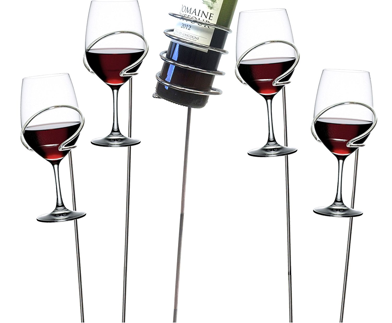 Picnic Wine Bottle and Glass Holders