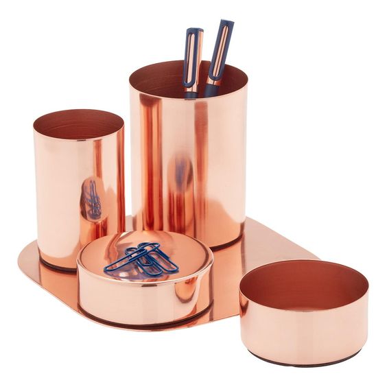 Copper Magnetic Desk Set