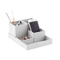 Grey Stockholm Desk Organizer