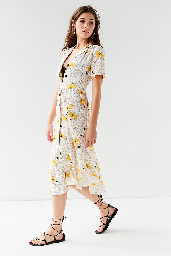 Floral Button-Down Dress