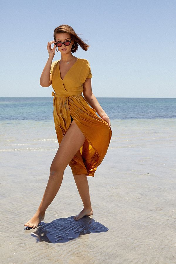 Linen Wrap Dress