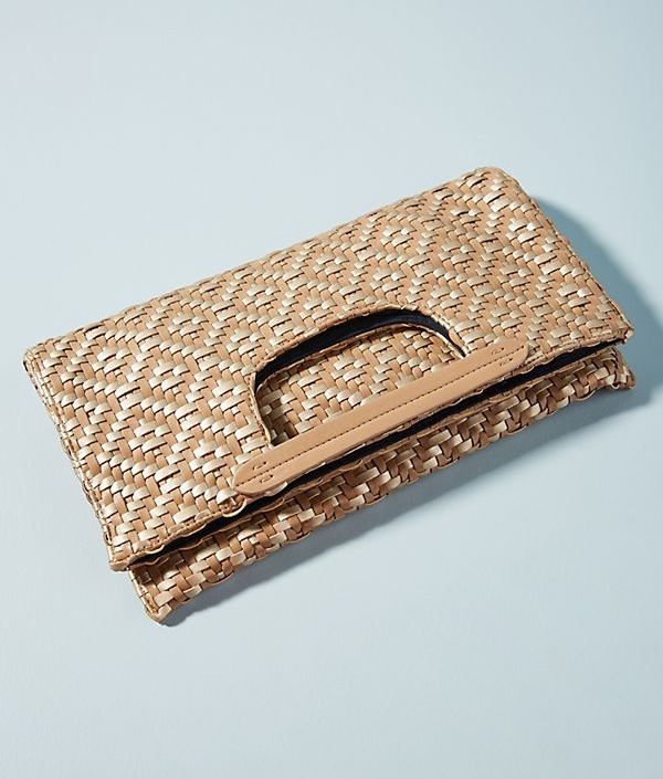 Anthropologie - Cara Woven Foldover Clutch - $58