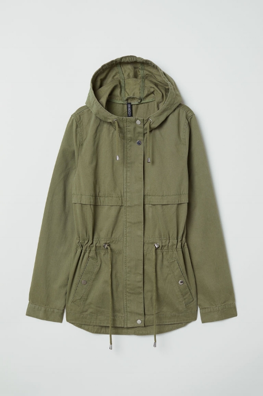 H&M: Short Cotton Parka - $40