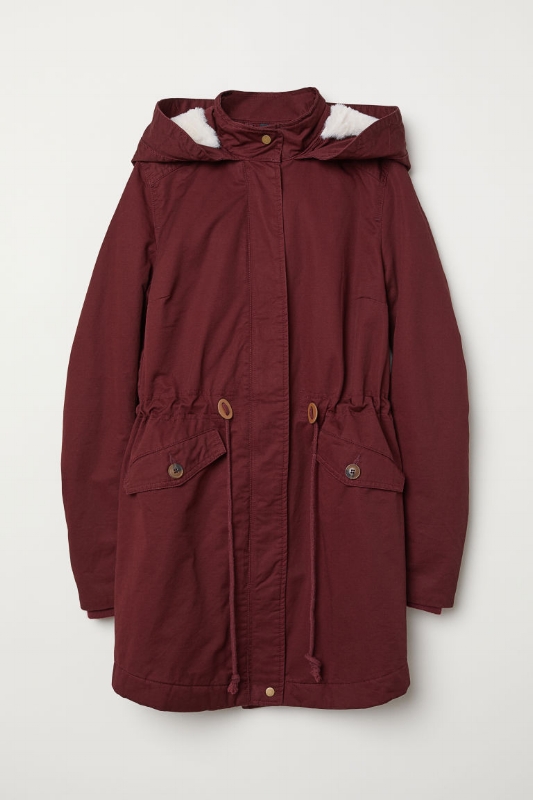 1. H&M: Padded Parka with Hood - $50 