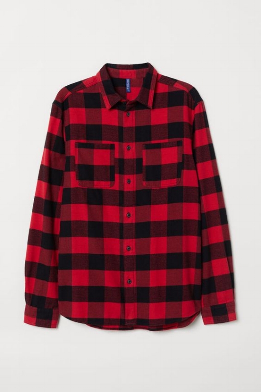 1. H&M: Cotton Flannel Shirt - $25 