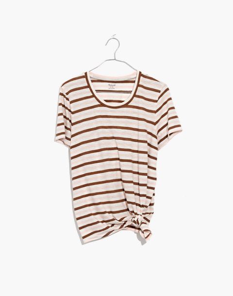 Madewell: Whisper Cotton Knot-Front Tee - $35