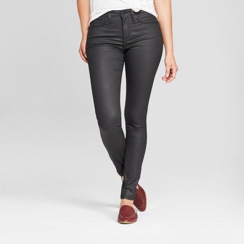 Target: Universal Thread High-Rise Coated Skinny Jeans - $28