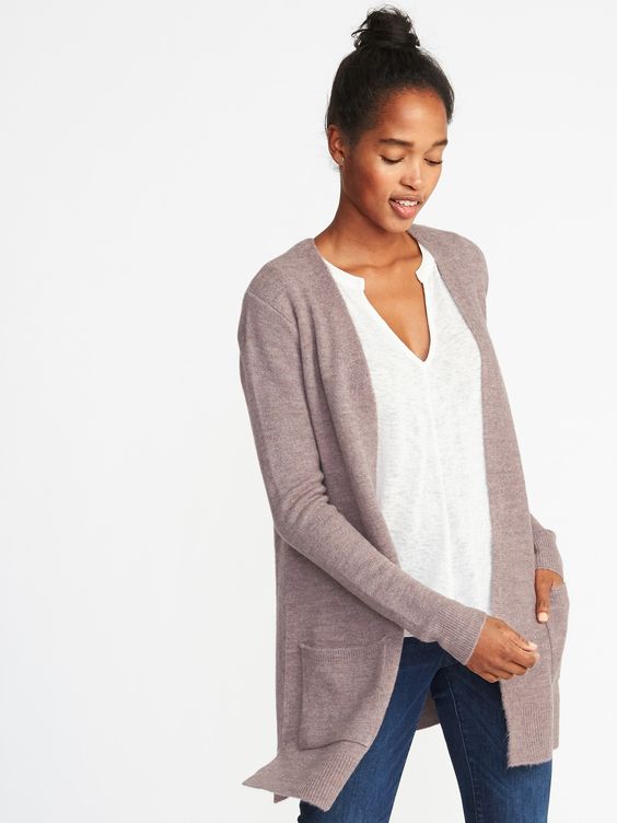 Old Navy: Plush-Knit Long-Line Cardigan - $40