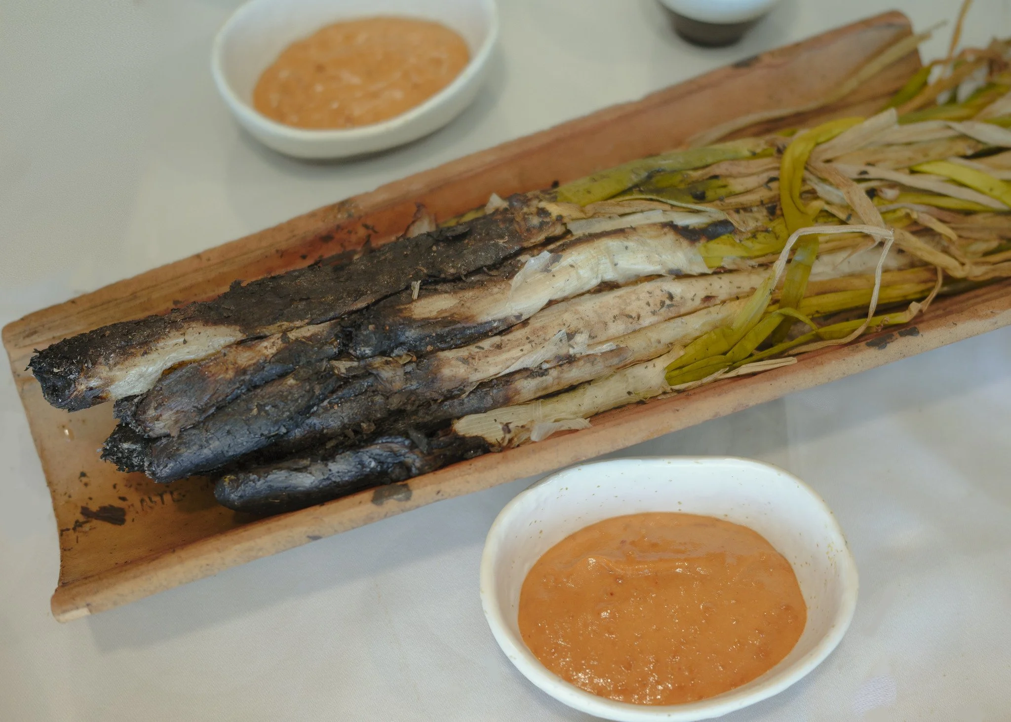 Romesco Paired with Roasted Calçots
