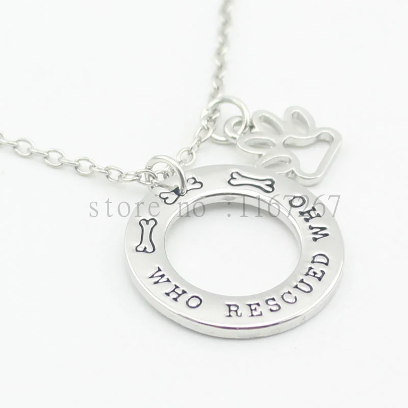Who rescued who necklace 