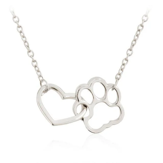 Heart and Paw Necklace