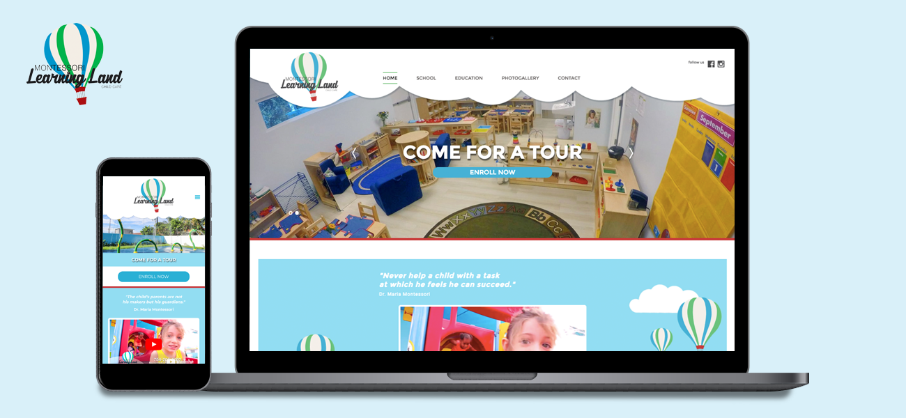 Website Montessori Learning Land