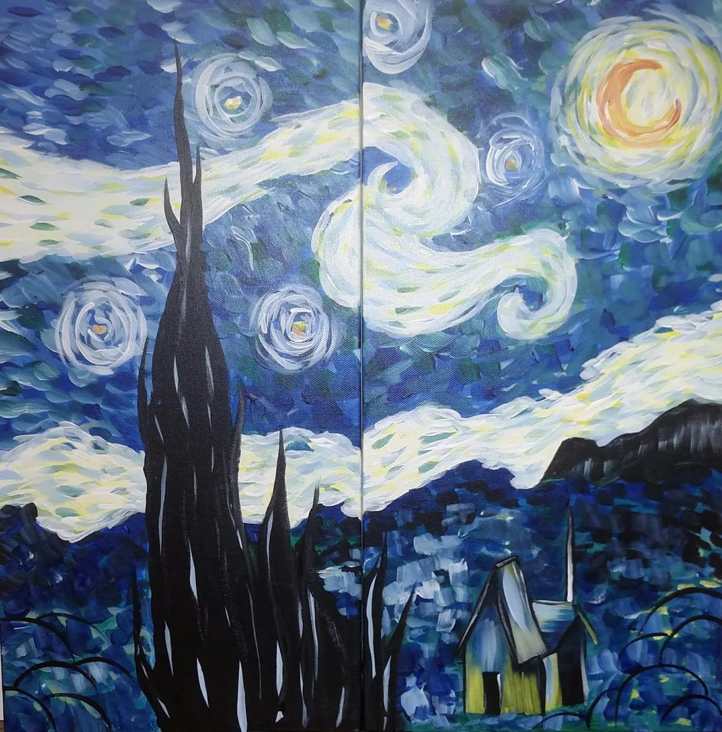 "Van Gogh" Couple's Canvas Painting Class