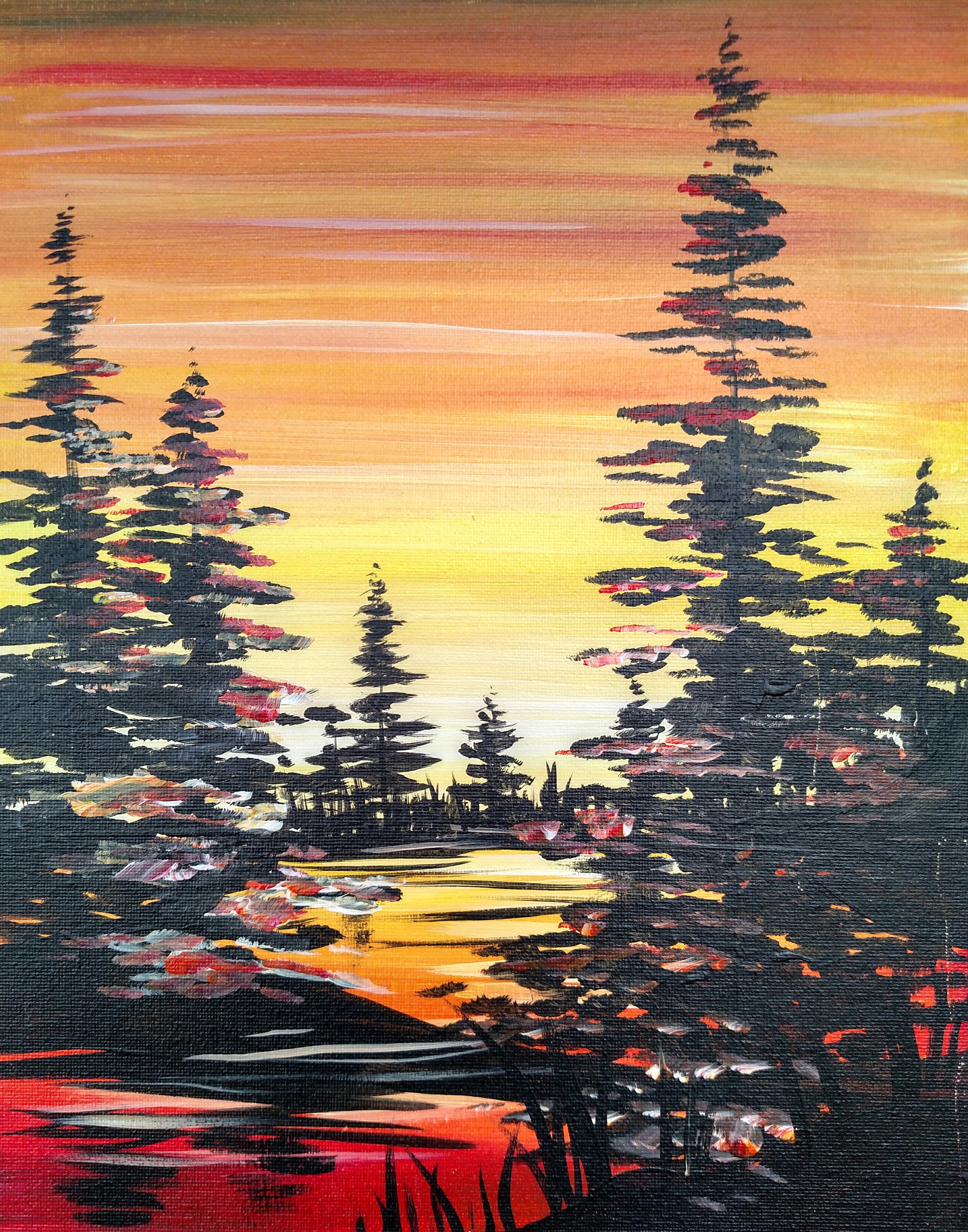 "Happy Little Trees" Recorded Painting Class