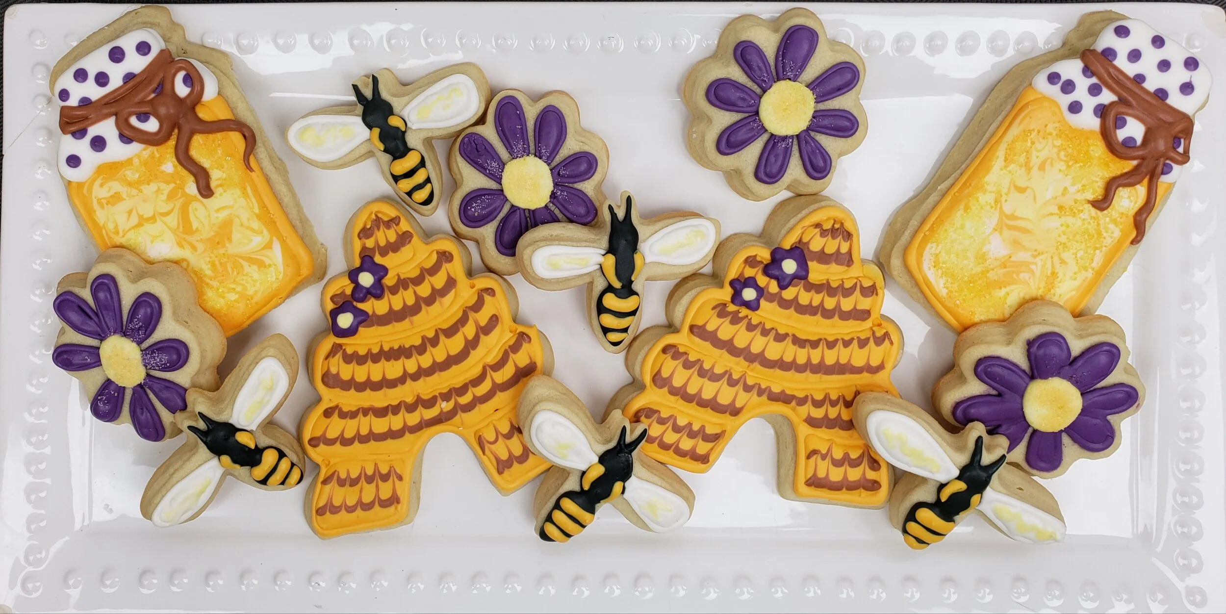 Virtual Cookie Decorating Class - Honeybee Set