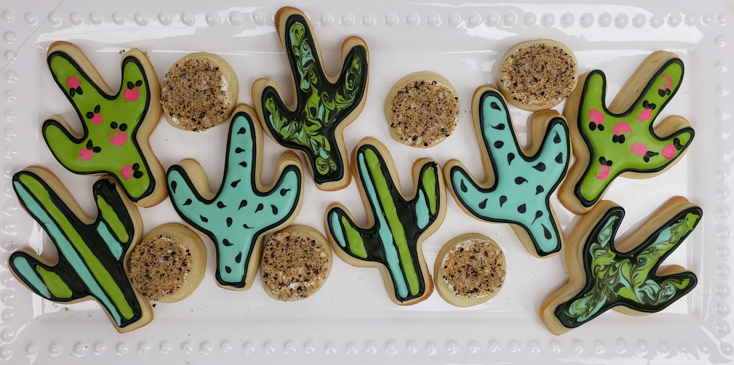Virtual Cookie Decorating Class - Cactus Set