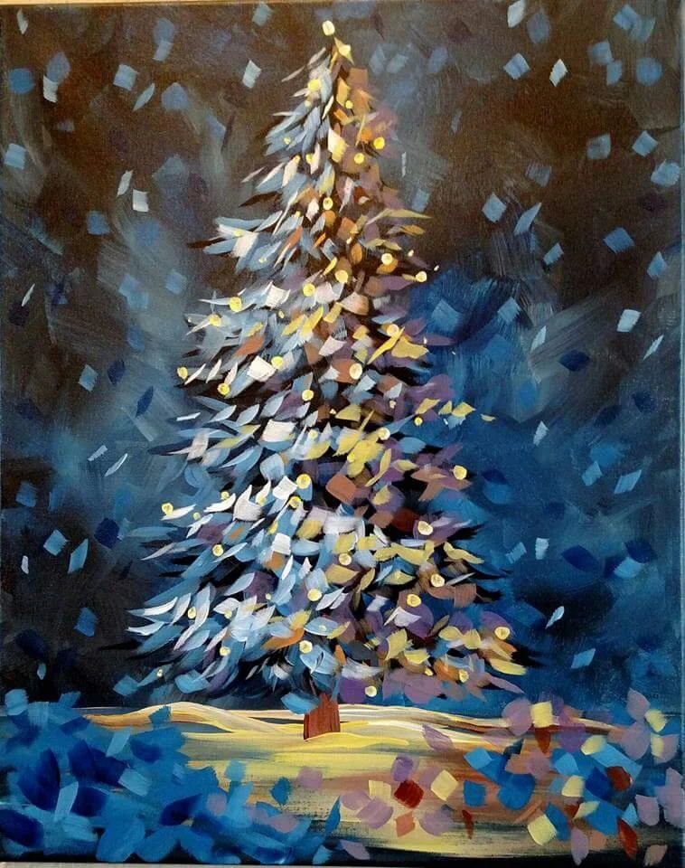 Virtual Painting Class - Holiday Tree