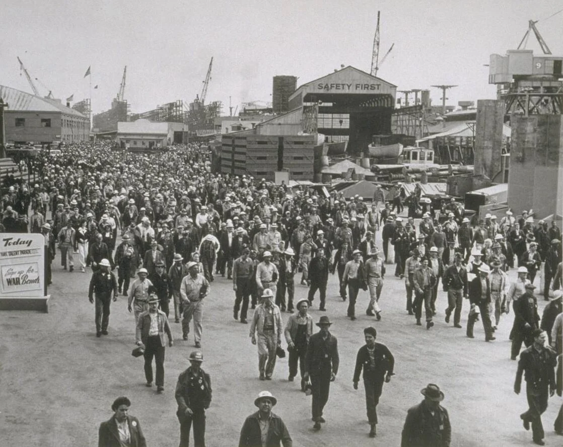  The Richmond Kaiser shipyards were the world’s largest and most productive shipbuilding faculty in the world during WWII. Photo: UC Berkeley,&nbsp;Bancroft Library 