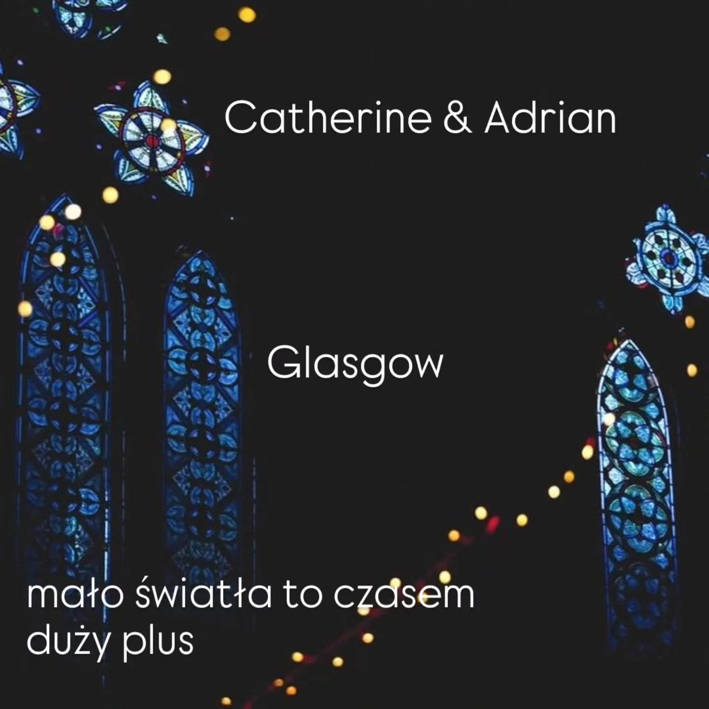 Ceremonie ślubne w niskim świetle to wyjątkowy klimat.
Przy tym reportażu powstało dużo zdjęć detali i dużo wąskich kadr&oacute;w.

Catherine &amp; Adrian, Glasgow

Już niebawem wpis na blogu o tym ślubie, był inny niż wszystkie.