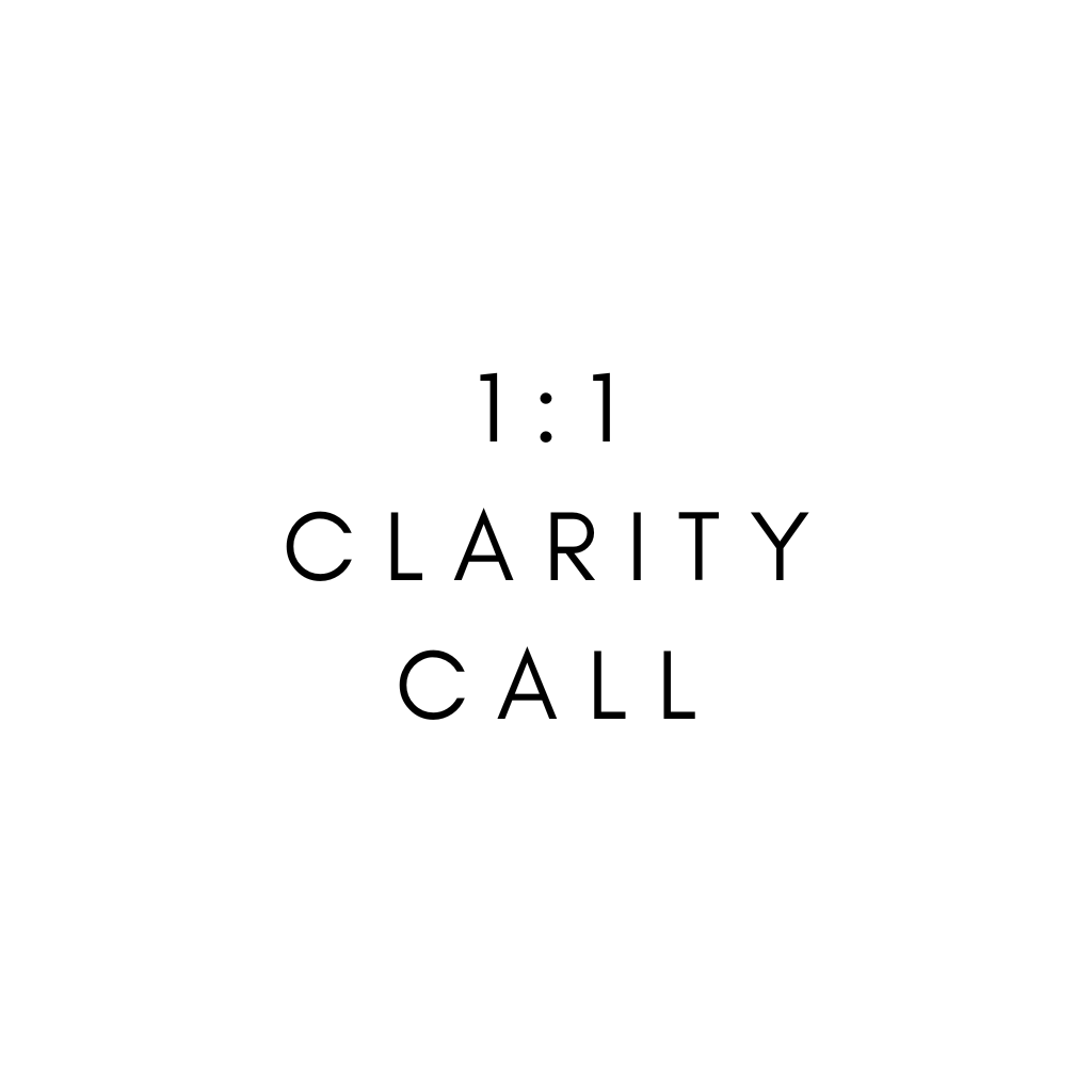 20-minute, 1:1 Clarity Call
