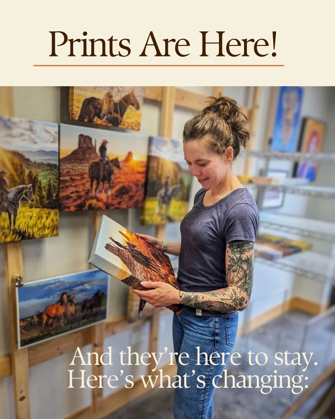 For a long time, I&rsquo;ve wanted my art to be accessible to every Western art lover whether you&rsquo;re looking for a thoughtful gift or a bespoke centerpiece for your home.
I&rsquo;ve overhauled my online shop into two tiers to make that possible