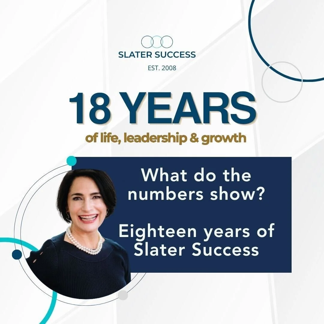 “What Do The Numbers Show?” Eighteen Years at Slater Success