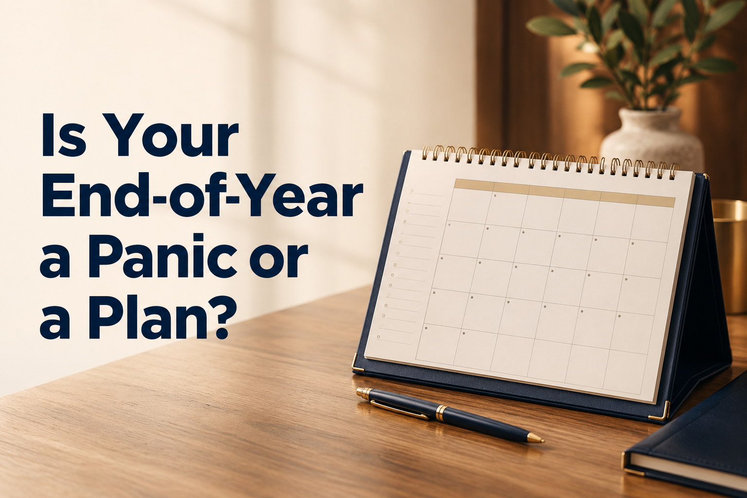 Is Your End-of-Year a Panic or a Plan? Fourth Quarter Planning for 2026