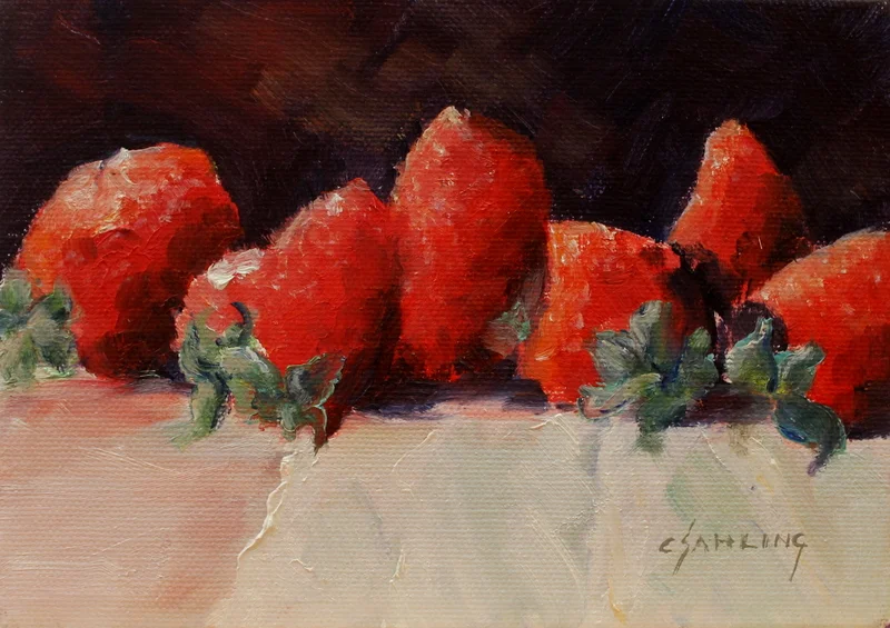 Strawberries in a Row