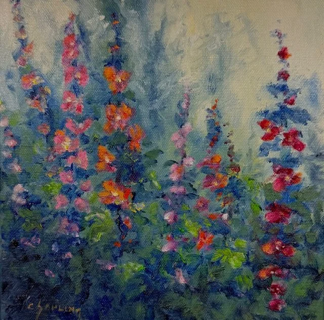 Hollyhocks