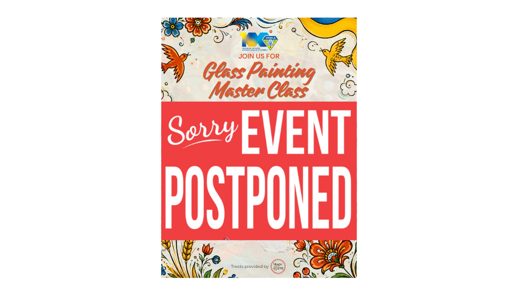 EVENT POSTONED — Date &amp; Time TBA