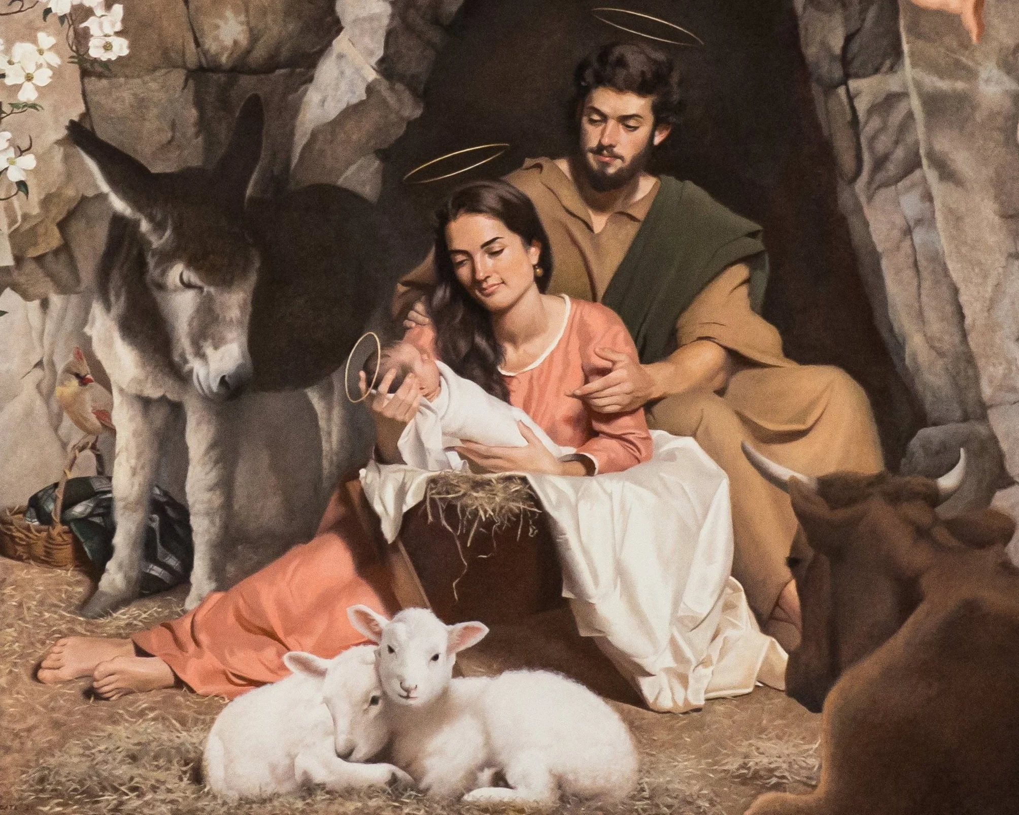 A New Painting of the Nativity by Henry Wingate for Oakcrest School in Virginia